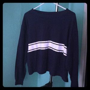 Dark blue crop top